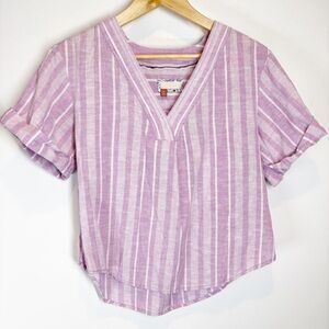 Pilcro Anthropologie Linen Blouse